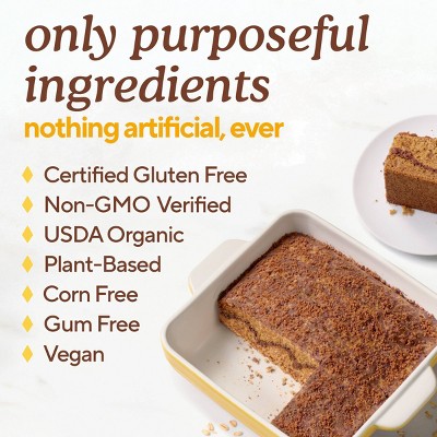 Simple Mills Organic Gluten Free Oat Flour Cinnamon Swirl Muffin and Cake Baking Mix - 11.2oz