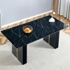 NicBex 71 Inch Rectangle Dining Table with Patterned Tabletop and MDF Legs for 6 to 8,Living Meeting Room - 2 of 4