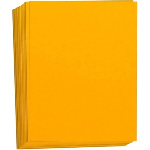 Hamilco Colored Cardstock Scrapbook Paper 8.5" x 11" Sun Gold Color Card Stock Paper 50 Pack - 1 of 4