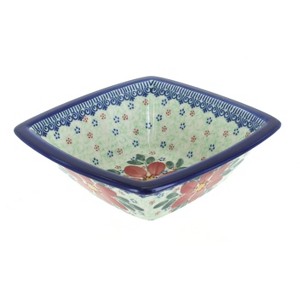 Blue Rose Polish Pottery 223 Vena Square Serving Dish - 1 of 1