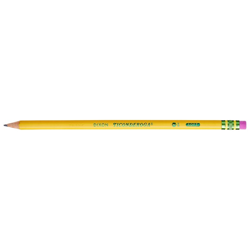 Ticonderoga® Pencils, #2 Soft, Yellow, Presharpened, 18 Per Pack, 2 Packs, 4 of 6