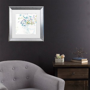 Trademark Fine Art Sheila Golden Cottage Garden Bouquet Matted Framed Art - 1 of 4