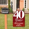 Big Dot of Happiness We Still Do - 40th Wedding Anniversary - Party Decorations - Anniversary Party Welcome Yard Sign - 2 of 4