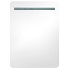 vidaXL Bathroom Cabinet Shining White Engineered Wood with Melamine Finish, Glass - 4 of 4
