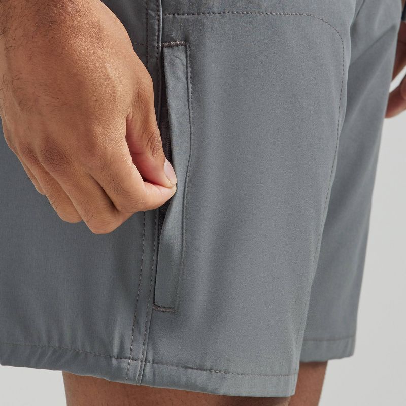 Wrangler Men&#39;s ATG 9&#34; Relaxed Fit Knit Waist Pull-On Shorts - Dark Gray, 5 of 9