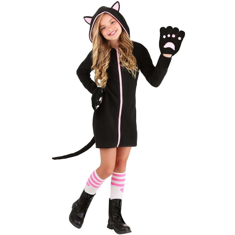 HalloweenCostumes.com Midnight Kitty Kid's Costume, 1 of 3