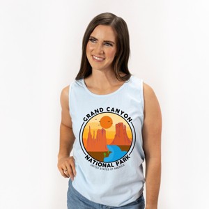 Simply Sage Market Grand Canyon National Park Badge Garment Dyed Tank - 1 of 3