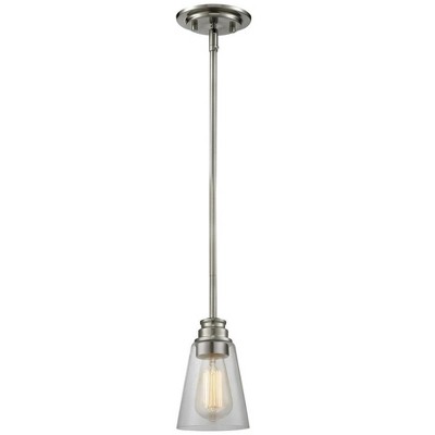 Annora Vintage Style Steel Fixture with Clear Glass, 54.88" Height, Dimmable, 1 Bulb