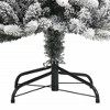 vidaXL 70.9" Artificial Christmas Tree with Flocked Snow, PVC/PE & Steel Construction - 4 of 4