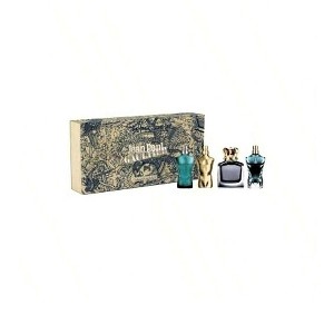 Jean Paul Gaultier 4 Pcs Mini Set For Men: Le Male 0.24EDT + Le Male Elixir 0.24 EDP + Scandal 0.24EDT + Le Beau 0.24EDT - 1 of 1