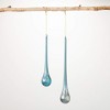 Sapphire Teardrop Ornament Blue 8.5"H Glass Set of 2 - 2 of 2