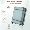 20"/24"/28" Hardshell Luggage, Lightweight Spinner Suitcase with TSA Lock, with/without Cosmetic Case 4M -ModernLuxe - 4 of 4