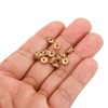 Unique Bargains Rhinestone Small Round Bulk Glass Spacer Beads for Jewelry Making Yellow 0.24" 200 Pcs - 3 of 4