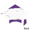 Big Dot of Happiness Purple Graduation Party Invitations - Shaped Fill-In Invite Cards with Envelopes - Set of 12 - 3 of 4