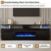 GustoWave 70 Inch Modern TV Stand with 36" Fireplace with Controller, High Gloss 2 Tier Entertainment Center for TVs Up to 80", Black - 4 of 4