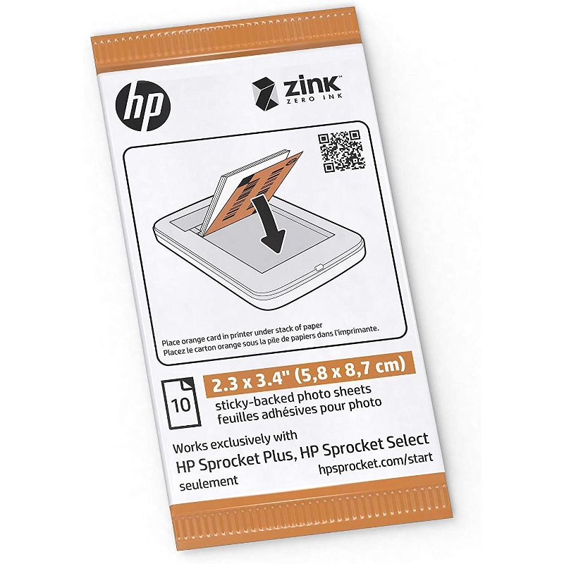 HP Sprocket 2.3 x 3.4" Premium Zink Sticky Back Photo Paper Compatible with HP Sprocket Select and Plus Printers., 4 of 5