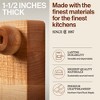 John Boos Cutting Board for Kitchen, 1.5 Inches Thick Edge Grain Square Boos Chopping Block with Wooden Bun Feet - 3 of 4