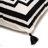 Olive & Linen Geometric Tufted Throw Pillow Cover - 4 of 4
