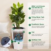 22.5 Inch Tall Diamond Planters (Set of 2), Self-Watering with Water Level Monitor & Wheels, Flower Pots for Patio, Living Room - 3 of 4