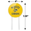 McNeese State University Cowboys Logo Acrylic Cake Topper Party Decoration for Wedding Anniversary Birthday Graduation - 2 of 4