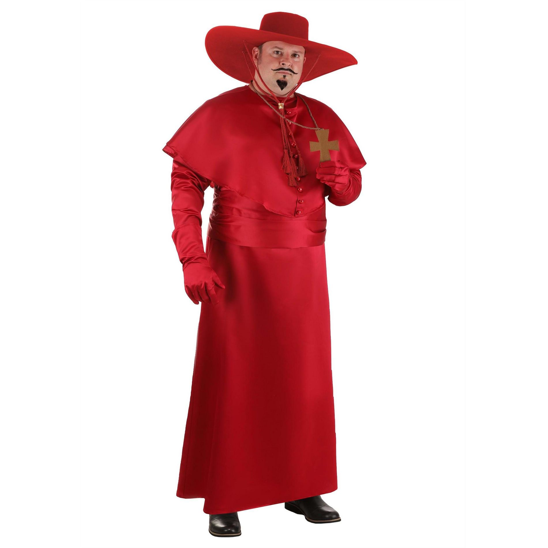 HalloweenCostumes.com 3X  Men  Plus Size Red Inquisitor Men's Costume | Historical Costumes, Red
