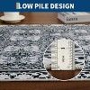 Area Rug Living Room Bedroom Machine Washable Printed Vintage Floral Carpet Non-Slip Low Pile Distressed Boho for Laundry Dining Farmhouse - 4 of 4