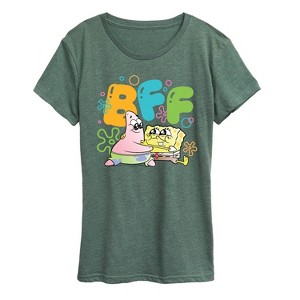 Women's - Spongebob Squarepants - Bff Patrick Short Sleeve Graphic T-Shirt - 1 of 4