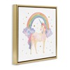 Stupell Industries Kids Nursery Unicorn Watercolor, 18" x 18" - 3 of 4