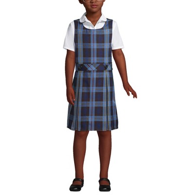 Lands' End Kids Uniform Plaid Jumper
