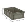 Quantum Storage Systems Stacker Straight Wall Container, 24"L X 15"W X 7-1/2"H, Up To 175 Lbs. - 4 of 4