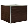 vidaXL Raised Garden Bed Brown Galvanized steel Medium Raised Garden Bed - 2 of 4