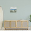 Stupell Industries Tranquil Beachside Flower Meadow Ocean Sailboats Scene, 16" x 20" - 2 of 4