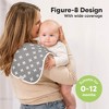 KeaBabies 5pk Urban Baby Burp Cloths, Organic Burping Cloth for Babies, Burp Rags for Baby Girls, Boys - 3 of 4