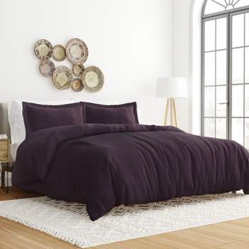 3 Piece Duvet Cover & Shams Set - Soft and Breathable, Double Brushed Microfiber, Wrinkle Free - Becky Cameron