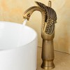 BWE Swan Single Hole Single Handle Bathroom Vessel Sink Faucet With Pop Up Drain in Antique Brass - 2 of 4