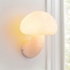 Rennnsan Nycira 9"H Hardwired 1-Light Mushroom Modern Dimmable Wall Sconce in Silver - 4 of 4