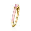 Pure Collection by Ross-Simons 0.20 Carat Pink Sapphire Ring With Pink Enamel in 14kt Yellow Gold - 3 of 4