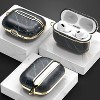 Vena Marble Pattern Case for Apple AirPods Pro 2 Case, Protective Cover Compatible with AirPods Pro Gen 2 2nd Generation, Black / Gold - 4 of 4