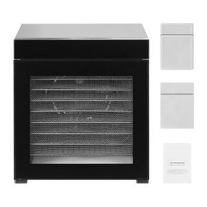 VEVOR Food Dehydrator Machine, 10 Stainless Steel Trays, 1000W Electric Food Dryer with Adjustable Temperature & 24-Hour Timer, Freeze Dryer, Black - 1 of 4