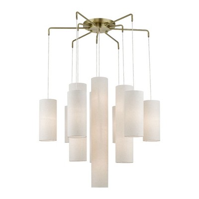 Livex Lighting Strathmore 15 - Light Chandelier in  Antique Brass