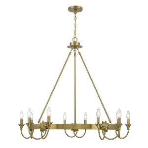Savoy House Sullivan 10 - Light Chandelier in  Warm Brass - 1 of 1