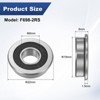 Unique Bargains Chrome Steel Rubber Shielded Flanged Ball Bearing - 3 of 4