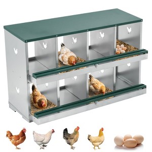 Chicken Nesting Boxes for Laying Eggs Nesting Boxes to Collect & Protect Eggs Chicken Laying Boxes for Hens - 1 of 4