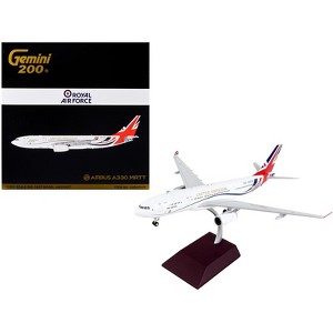 Airbus A330 MRTT Tanker Aircraft White w/United Kingdom Flag Graphics 1/200 Diecast Model Airplane by GeminiJets - 1 of 4