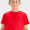 Boys' Short Sleeve Skateboard Dino Graphic T-Shirt - Cat & Jack™ Red - 2 of 4