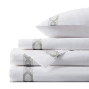 300TC Sateen Weave Cotton Sheet Set - 1 of 4
