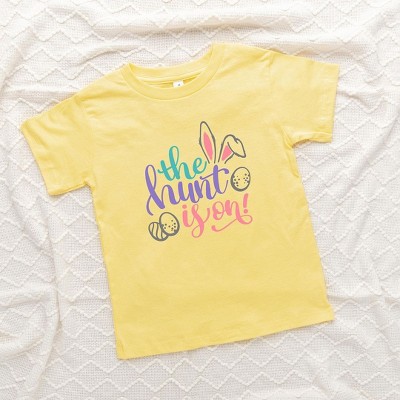 The Juniper Shop The Hunt Is On Easter Toddler Short Sleeve Tee