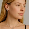 Hollywood Sensation Teardrop Crystal Necklace and Teardrop Crystal Earring Set - 3 of 4