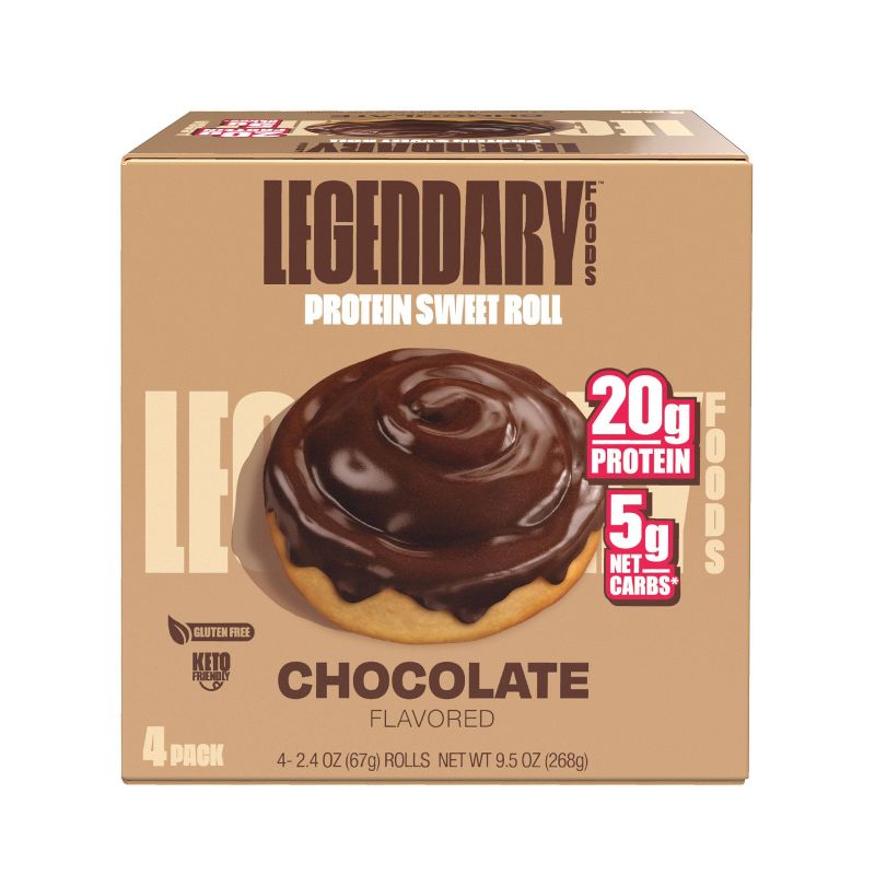 Legendary Foods Protein Roll - Chocolate - 9.5oz/4ct, 1 of 7