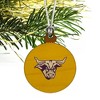 Mankato Secondary Logo Mini Small Tiny Wood Christmas Tree Holiday Ornament - 3 of 4